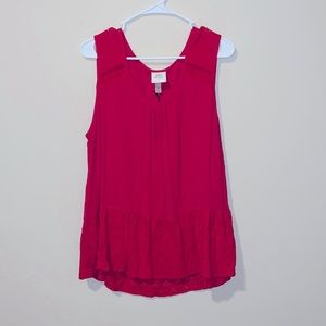 NEW Knox Rose Red Flowy Tank